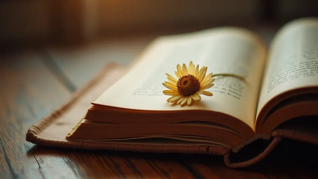 Book and Bookmark Still Life