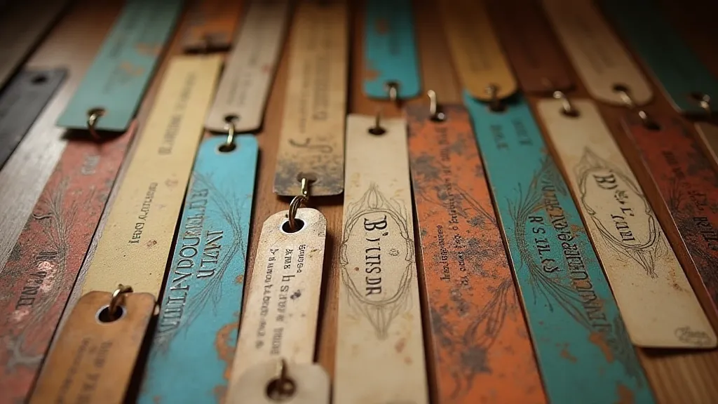 A collection of vintage bookmarks