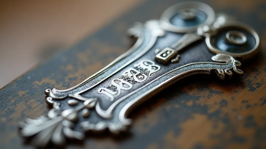 Silver Bookmark Close-up
