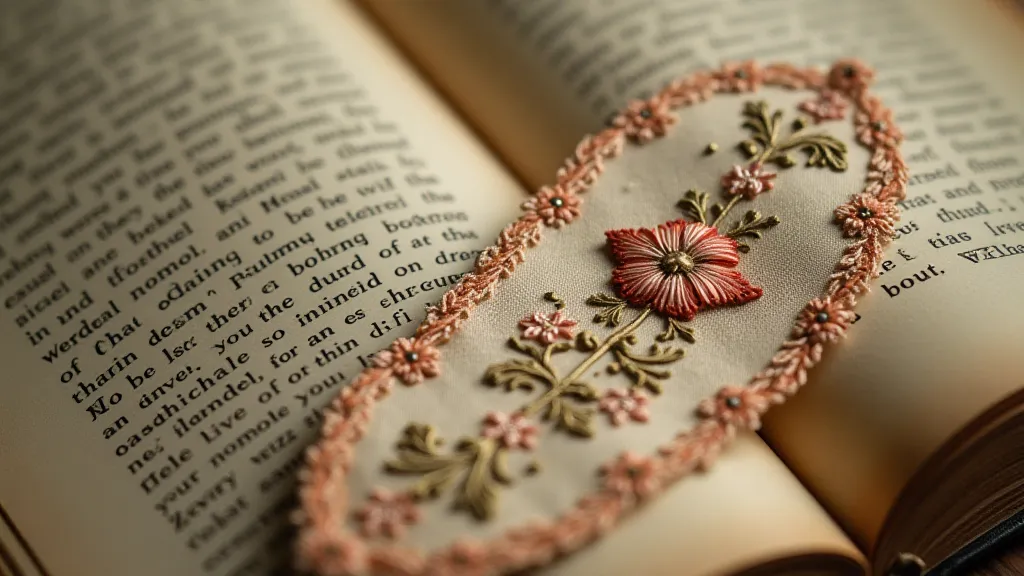 Intricate silk bookmark